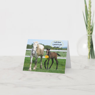 Cartão Horsy Mother's Day
