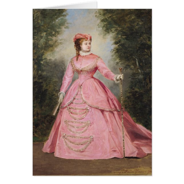 Cartão Hortense Schneider 1868 (Frente)