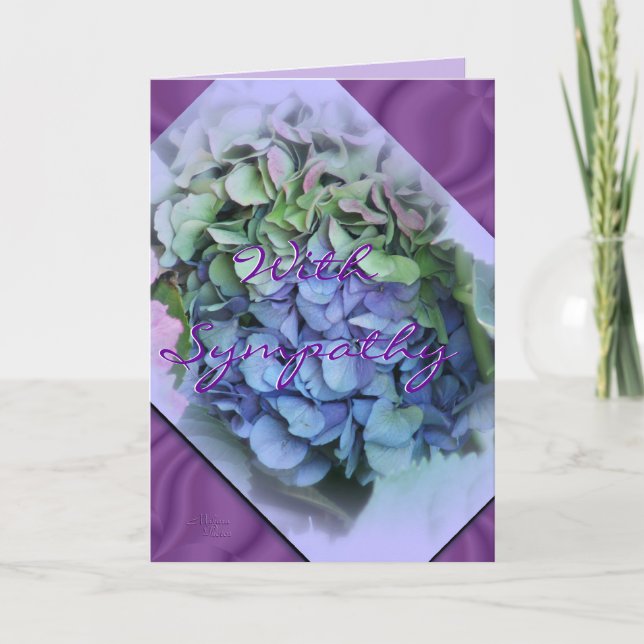 Cartão Hortênsia Simpatia em orquídea - faça de qualquer  (Frente)