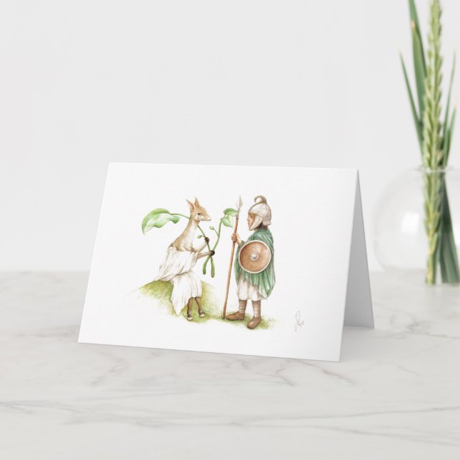 Cartão Hos & Ertae Franks Casket Greeting Card (Frente)