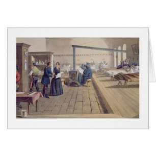 Cartão Hospital em Scutari, detalhe de Florença