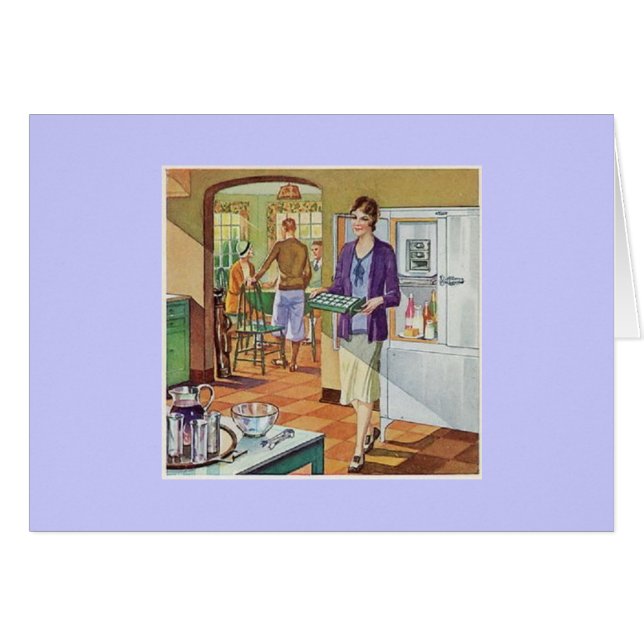 Cartão Hostess dos anos 30 (Frente Horizontal)