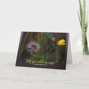 Cartão Höstfibblan Jag ger aldrig upp CC0780