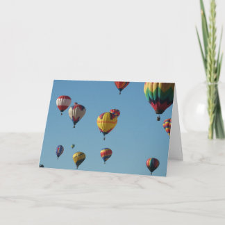 Cartão Hot Air Balloon Filled Sky