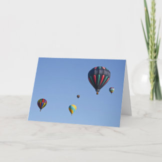 Cartão Hot Air Balloon Launch Greeting Card
