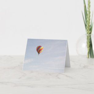Cartão Hot Air Balloon Notecard - horizontal