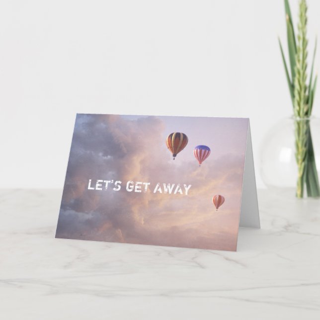 Cartão Hot Air Balloons (Frente)