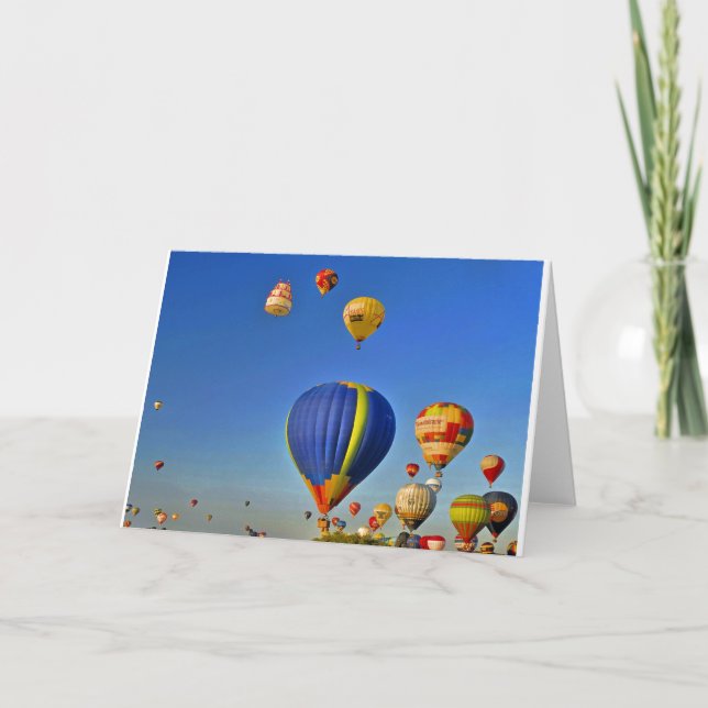 Cartão Hot air balloons Card (Frente)