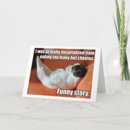 Cartão Hot Cheetos Puppy greeting card