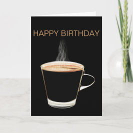 Cartão Hot Coffee Happy Birthday Card (Blank)