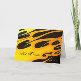 Cartão Hot Flames Note Card