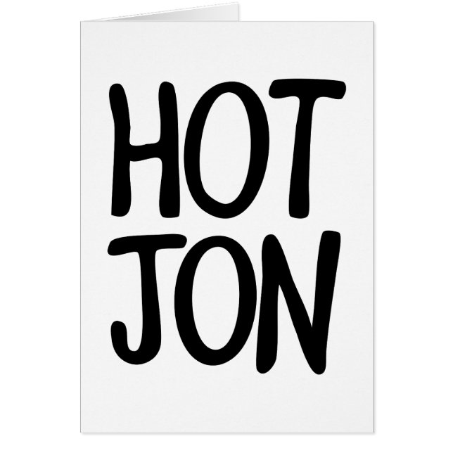 CARTÃO HOT JON (Frente)