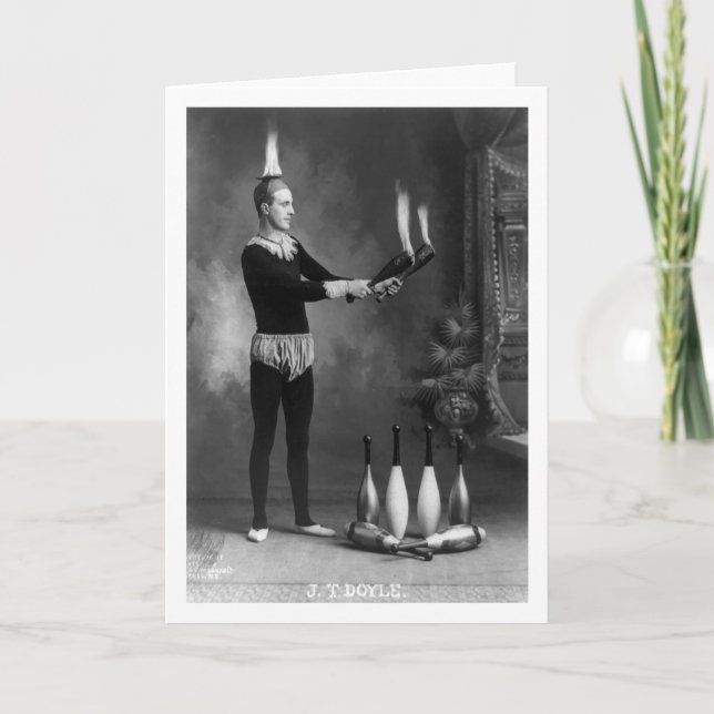 Cartão Hot Juggler, early 1900s (Frente)