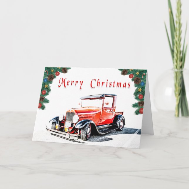 Cartão Hot Rod Christmas Card (Frente)