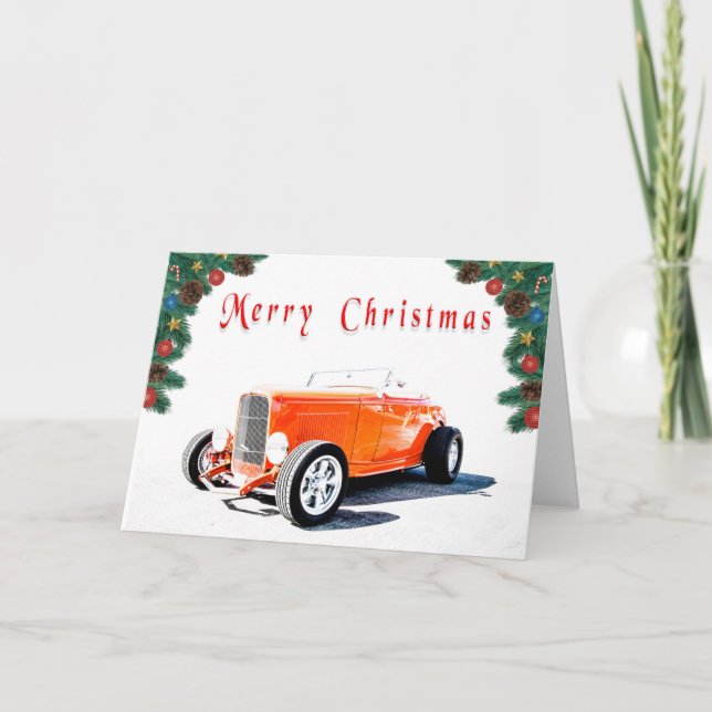 Cartão Hot Rod Christmas Cards (Frente)