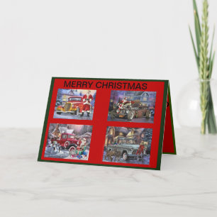 Cartão Hot Rods Christmas Card