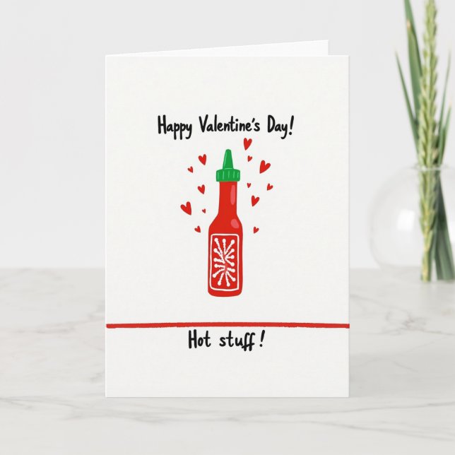 Cartão Hot Stuff Valentines Card (Frente)