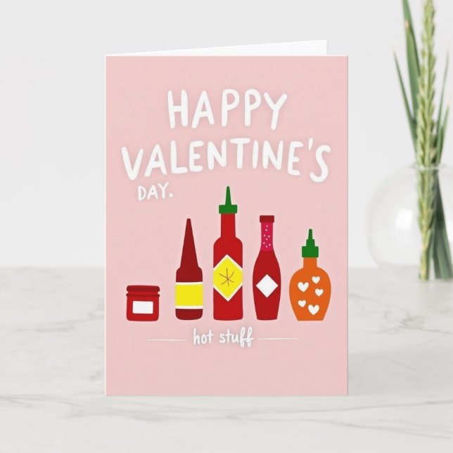 Cartão Hot Stuff Valentines Day Card (Frente)