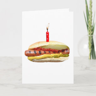 Cartão Hotdog Deluxe Birthday card