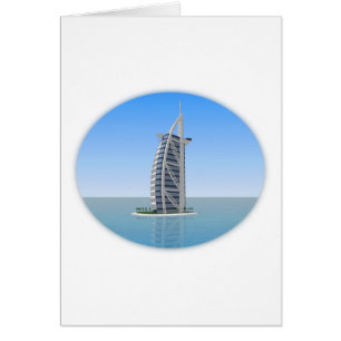 Cartão Hotel árabe Dubai do Al de Burj: modelo 3D: