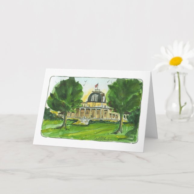 Cartão Hotel Athenaeum, Chautauqua Folheto (Planta pequena)