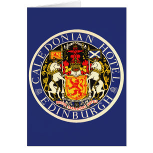Cartão Hotel caledoniano Edimburgo Scotland das viagens