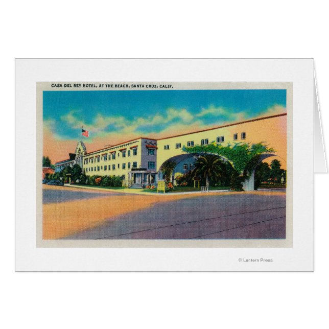 Cartão Hotel Casa Del Rey na praia, Papais noeis Cruz (Frente Horizontal)