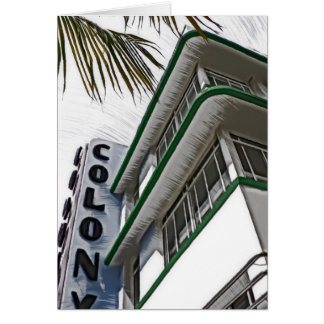 Cartão Hotel Colony, Miami