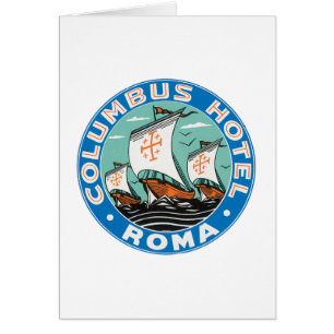 Cartão Hotel Columbus, Roma