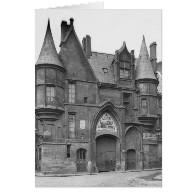 Cartão Hotel de Sens, final do século XIX (Frente)