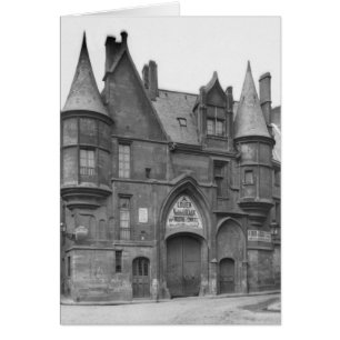 Cartão Hotel de Sens, século-cedo de finais do século