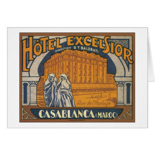 Cartão Hotel Excelsior Casablanca