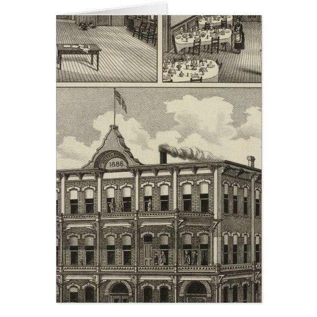 Cartão Hotel Hicks, Stockton, Kansas (Frente)