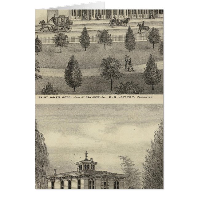 Cartão Hotel James rua, residência (Frente)