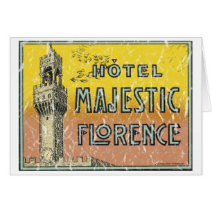 Cartão Hotel majestoso - angustiado