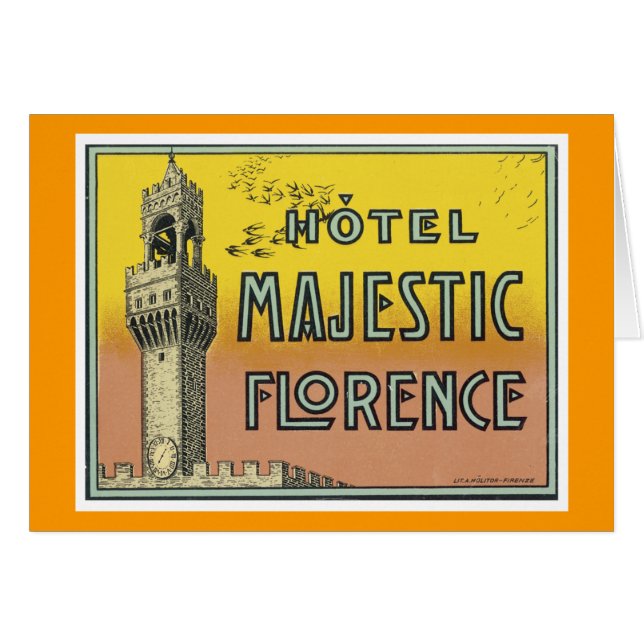 Cartão Hotel Majexpressa Florence (Frente Horizontal)