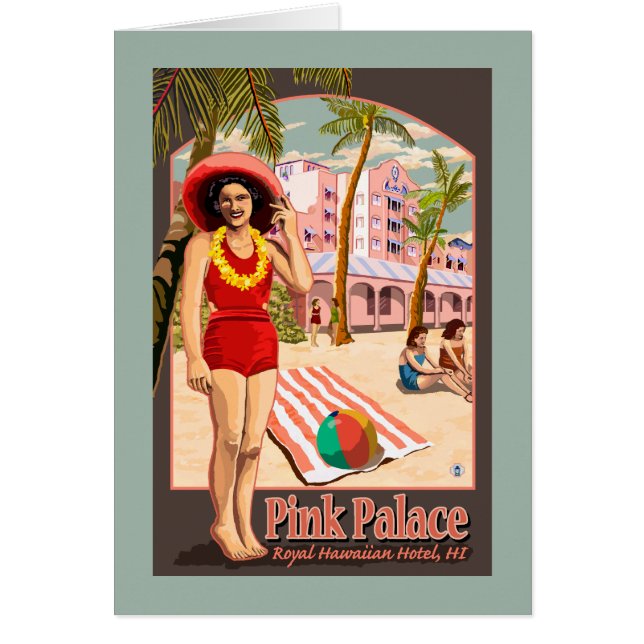 Cartão Hotel Real Hawaiian no Havaí (Frente)