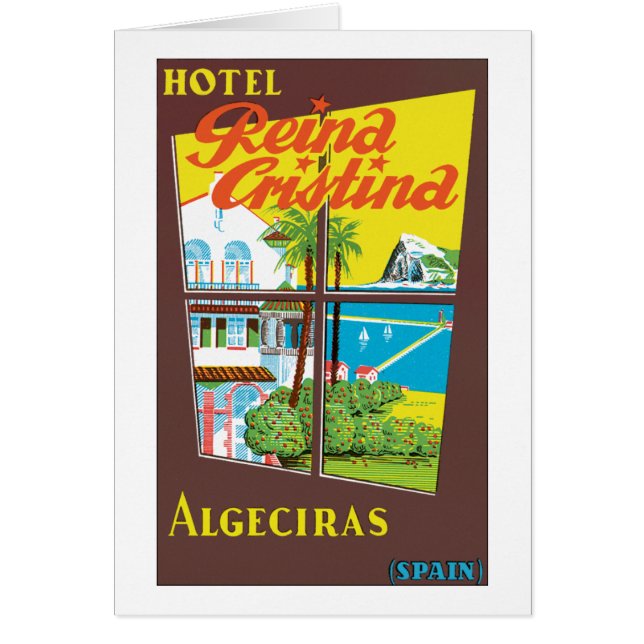 Cartão Hotel Reina Cristina ~ Algeciras (Frente)