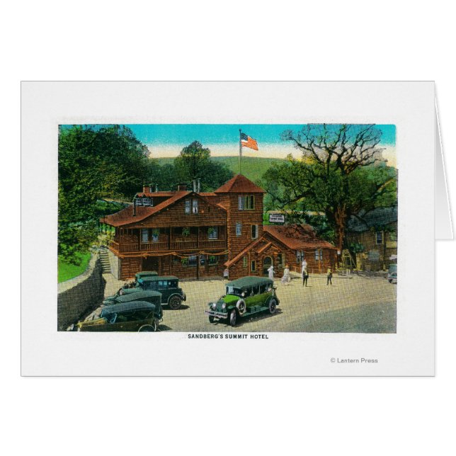 Cartão Hotel Sandburg na Ridge Route (Frente Horizontal)