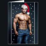 Cartão Hottest Hunks On The Planet! Christmas Buff Santa<br><div class="desc">Hottest Hunks on the Planet! Time For Equality! Card created by Mark Edward Westerfield See Also: Hottest Hunks on the Planet Lamp ... Hunk Lamps ... and see also my collections: Only Men, Men 4 Men, LGBT Gay Pride Rainbow Flag Art (1, 2, 3, 4), Time For Equality LGBT Rainbow...</div>