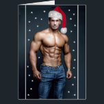 Cartão Hottest Hunks On The Planet! Christmas Buff Santa<br><div class="desc">Hottest Hunks on the Planet! Time For Equality! Card created by Mark Edward Westerfield See Also: Hottest Hunks on the Planet Lamp ... Hunk Lamps ... and see also my collections: Only Men, Men 4 Men, LGBT Gay Pride Rainbow Flag Art (1, 2, 3, 4), Time For Equality LGBT Rainbow...</div>