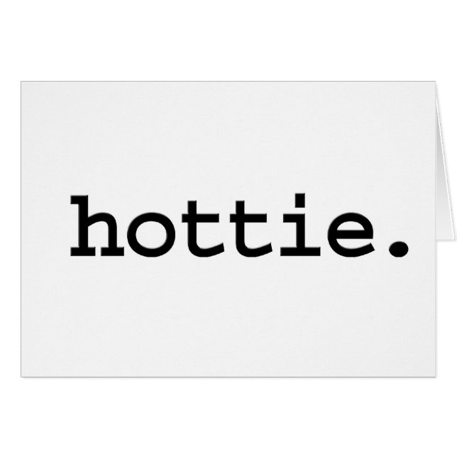 Cartão hottie. (Frente Horizontal)