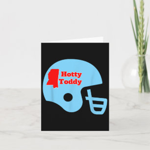 Cartão Hotty Toddy, Capacete De Futebol Com Miss State Ou