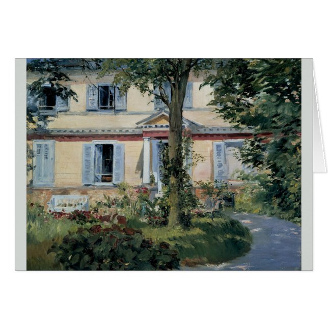 Cartão House at Rueil Edouard Manet (Frente Horizontal)