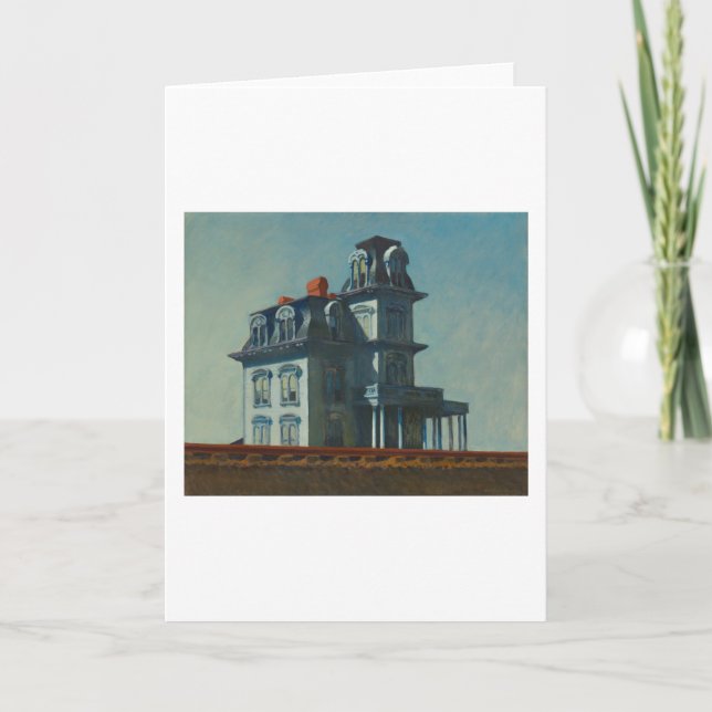 Cartão House by Railroad - Edward Hopper (Frente)