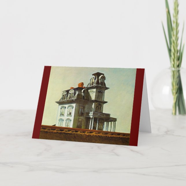 Cartão House by the Railroad - Edward Hopper 1925 (Frente)