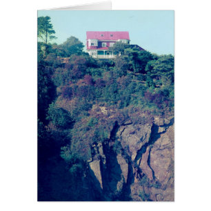 Cartão House on a Cliff, Tenby, Wales, UK (fim dos anos 7