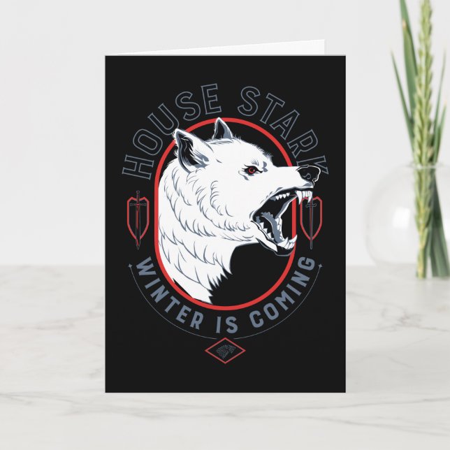 Cartão House Stark - O Inverno Está Chegando (Frente)