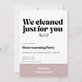 Cartão Housewarming Invitation • Funny New Home Party Inv