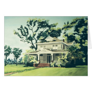 Cartão Houston Heights: Watercolor Image de Marie Reeves
